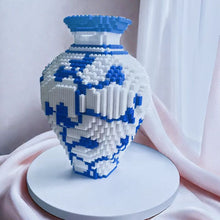 Qing Dynasty Blue and White Brick Vase