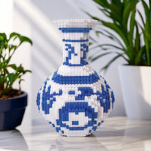 Yuan Dynasty Blue and White Brick Vase