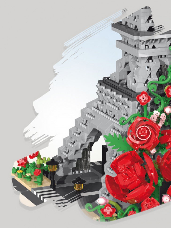 Balody 16409 Eiffel Tower with Roses – rose detail