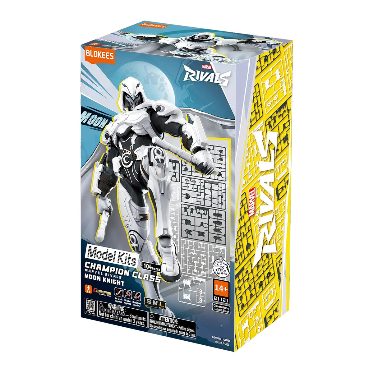 Moon Knight model kit – Blokees Marvel Champion Class 10 – packaging