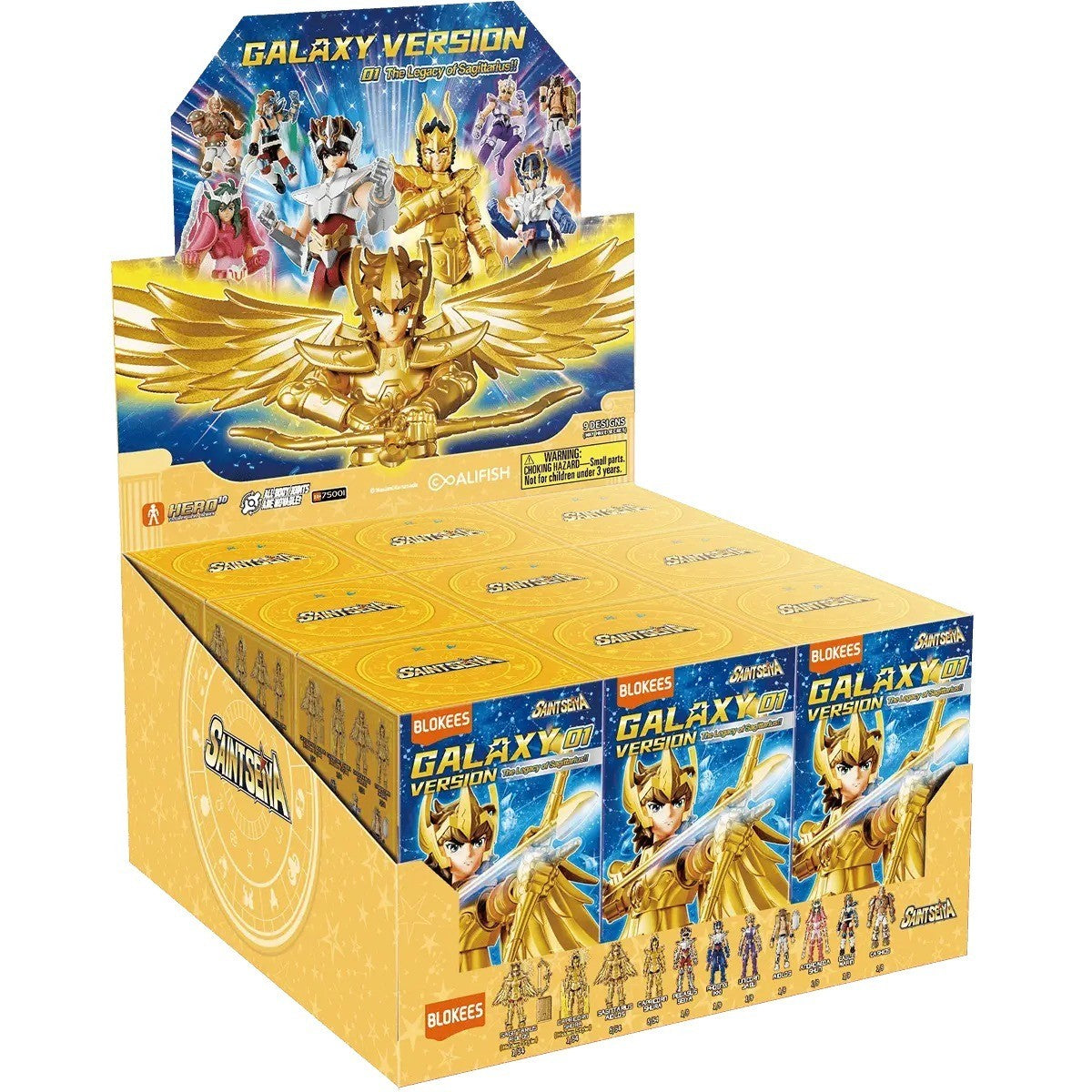 Saint Seiya Galaxy Version 01 – Blokees – 9-box display