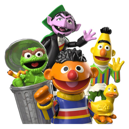 Oscar – Blokees Sesame Street preCOOL Series 02 – all four Sesame Street preCOOL Series 02 characters together