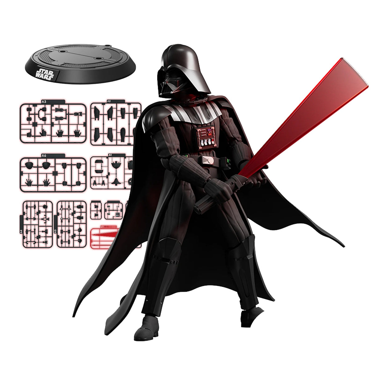 Darth Vader model kit – Blokees Star Wars Champion Class 01 – lightsaber action pose
