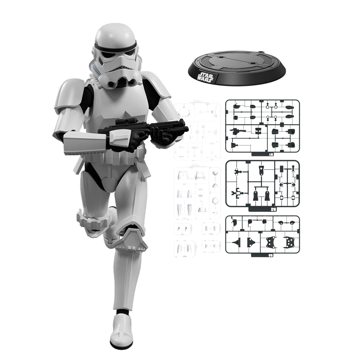 Stormtrooper model kit – Blokees Star Wars Champion Class 02 – walking pose