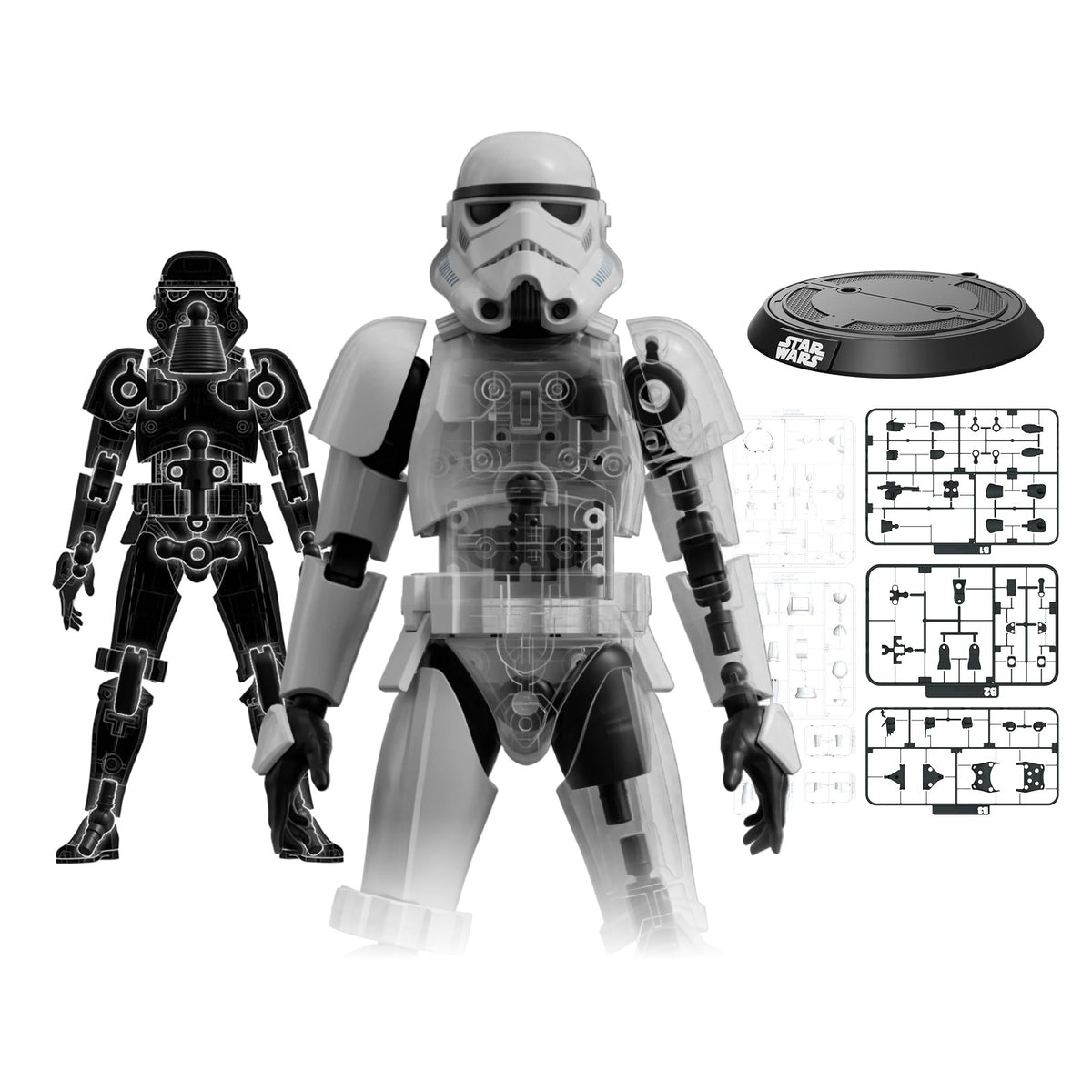 Stormtrooper model kit – Blokees Star Wars Champion Class 02 – inner frame view