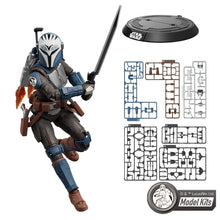 Bo-Katan Kryze – Blokees Star Wars Champion Class 06 – assembled model with sword, runners and display stand