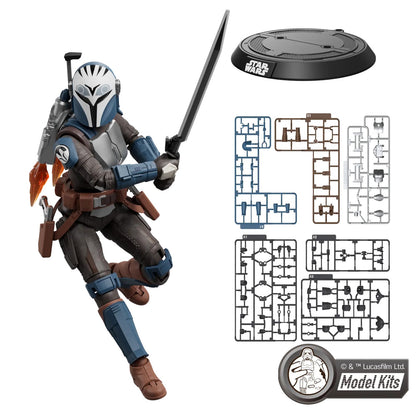 Bo-Katan Kryze – Blokees Star Wars Champion Class 06 – assembled model with sword, runners and display stand