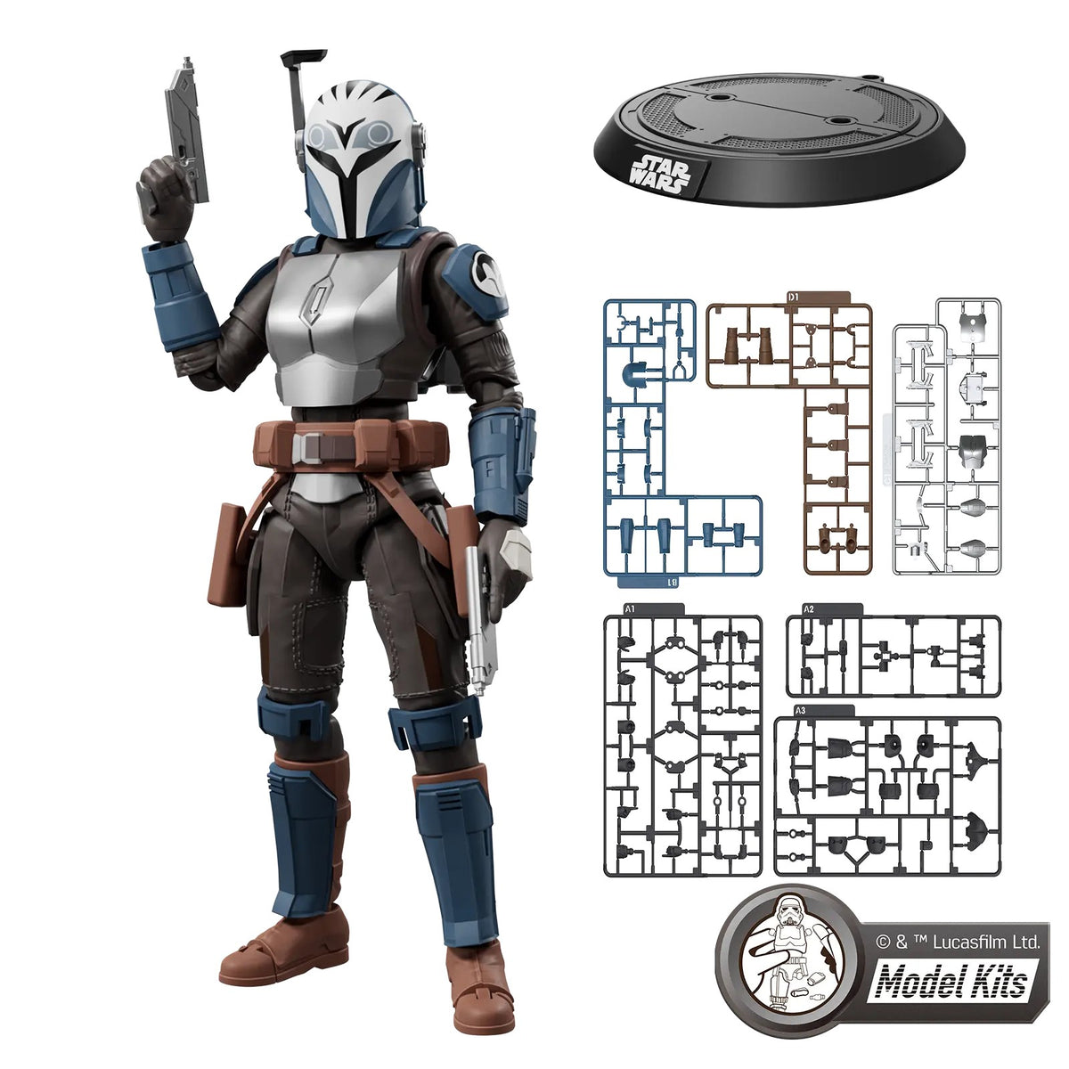 Bo-Katan Kryze – Blokees Star Wars Champion Class 06 – alternate pose with blaster