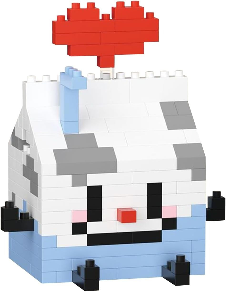 Milk – CLC 8927 micro block set – assembled milk carton model