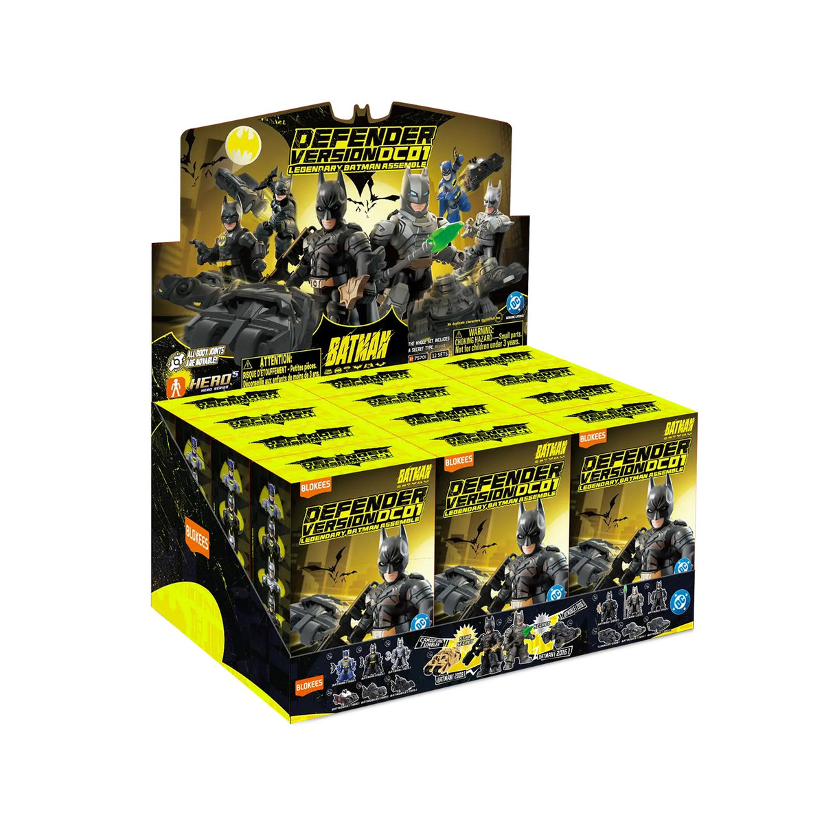 Blokees DC Defender Version 01 Legendary Batman Assemble factory-sealed display box with 12 blind boxes