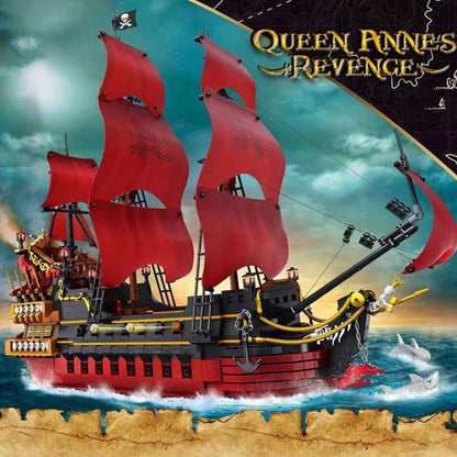 Queen Anne's Revenge Pirate Ship – DK 6002 building set – box artwork