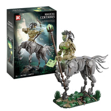 Magical Centaurs – DK 7060 building set – both centaur builds next to the retail box