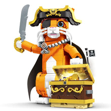 Pirate Cat – DK 7074 building set – assembled pirate cat with treasure chest