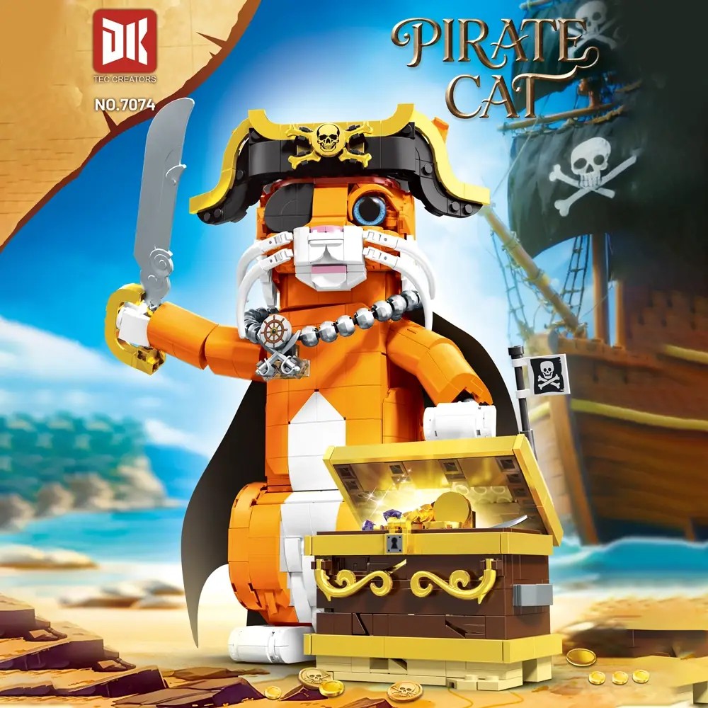 Pirate Cat – DK 7074 building set – box artwork