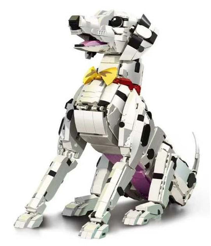 Dalmatian 3-in-1 – DK 7075 building set – assembled Dalmatian, sitting pose
