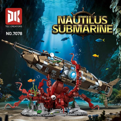 Nautilus Submarine – DK 7078 building set – box artwork