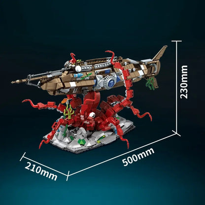 Nautilus Submarine – DK 7078 building set – dimension drawing