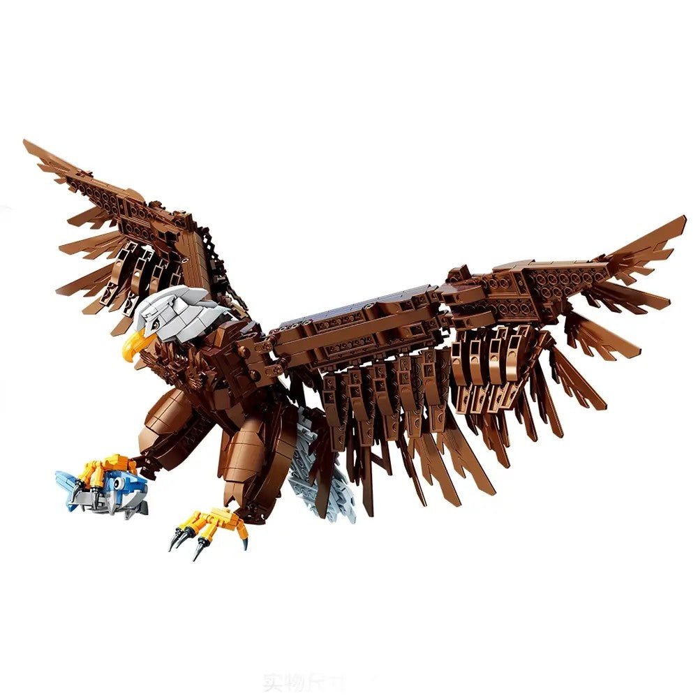 Bald Eagle – DK 7079 building set – assembled bald eagle with spread wings