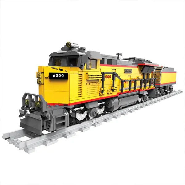 AC6000CW Diesel Locomotive – DK 80019 building set – side view on the track