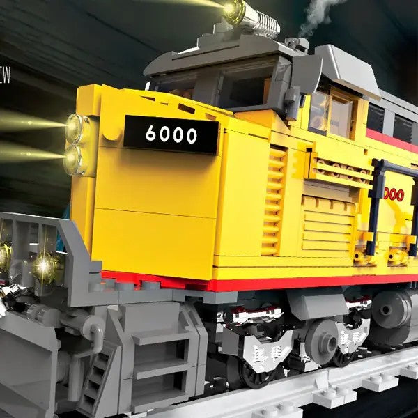 AC6000CW Diesel Locomotive – DK 80019 building set – close-up of the cab