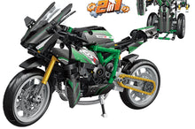 Green Sport Motorcycle – Forange FC9304 building set – motorcycle, robot build and retail box