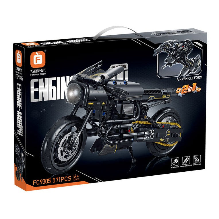Black Motorcycle – Forange FC9305 building set – retail box