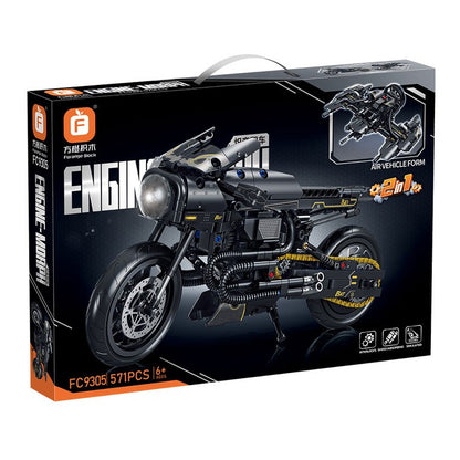 Black Motorcycle – Forange FC9305 building set – retail box