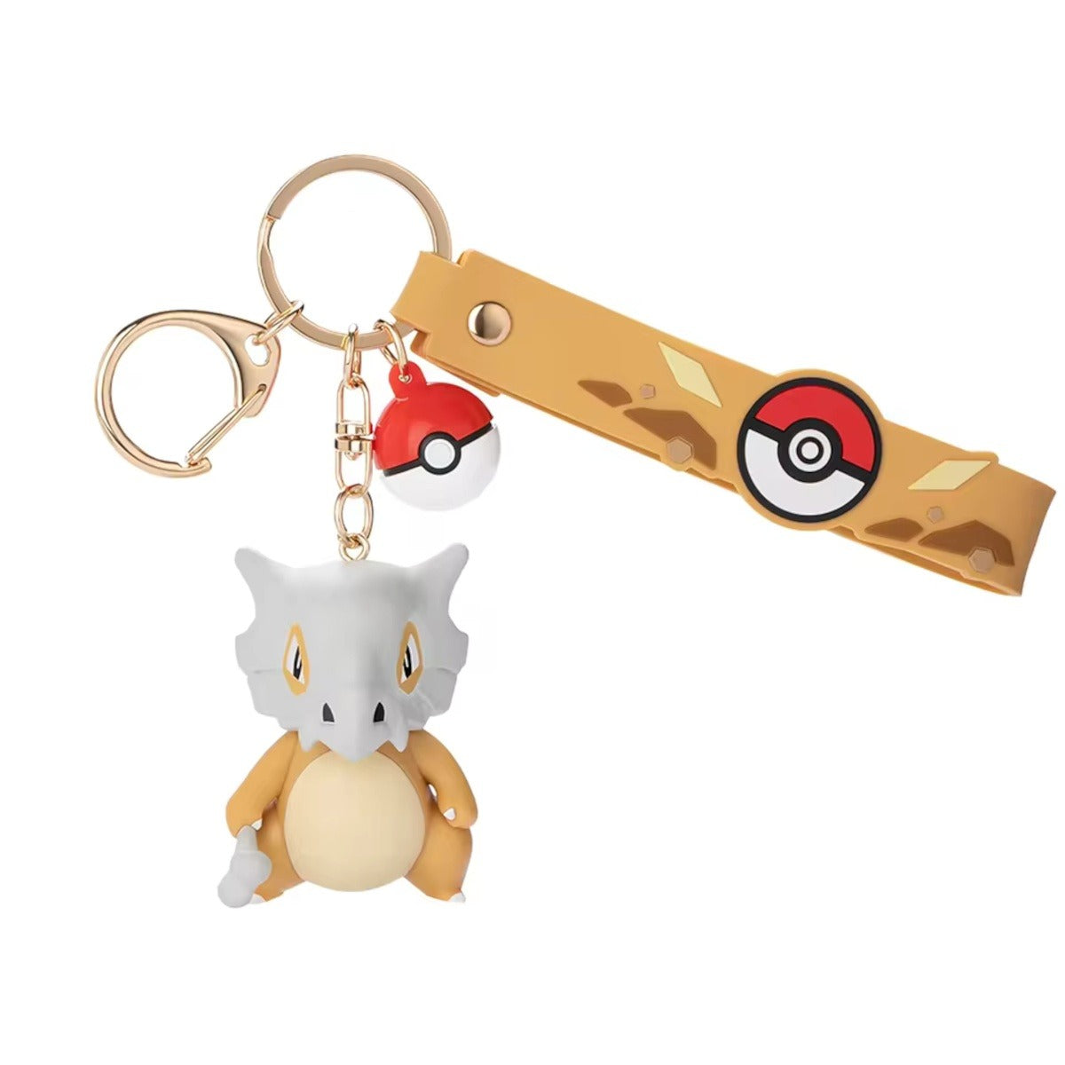 Cubone – Funism Funism Pokémon keychain – with Poké Ball charm and strap