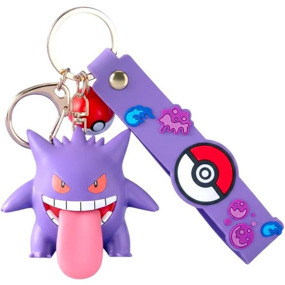 Funism Pokémon Gengar Tongue keychain – with Poké Ball strap