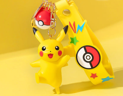 Pikachu – Funism Funism Pokémon keychain – with Poké Ball charm and strap