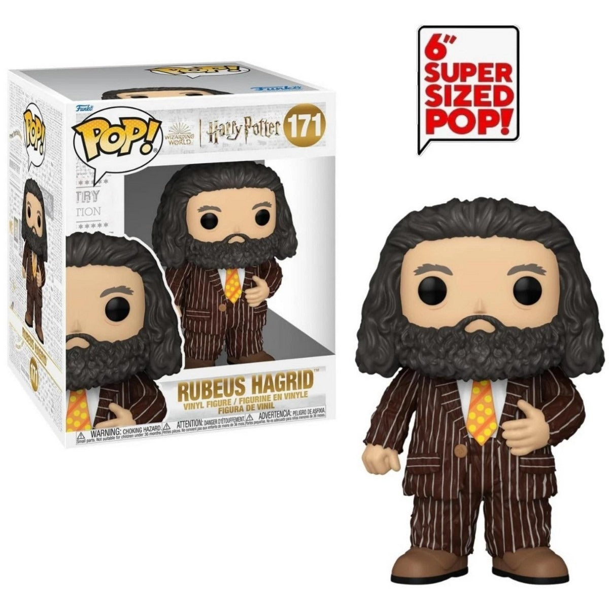 Funko Pop! Super Harry Potter Rubeus Hagrid #171 – figure next to box