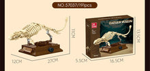 Mosasaurus Skeleton – JIESTAR 57037 building set – assembled size and the retail box