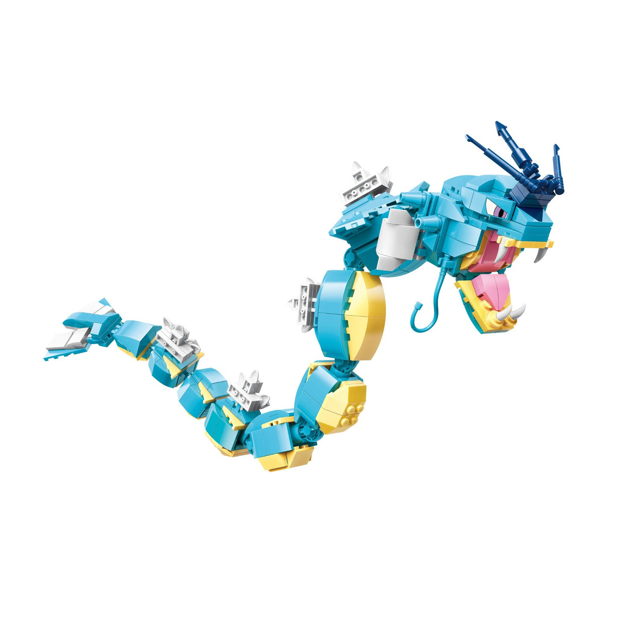 Gyarados – Keeppley B0110 Pokémon building set – side view of the long body