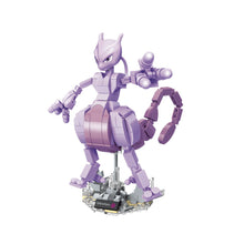 Mewtwo – Keeppley B0111 Pokémon building set – assembled model on its display base