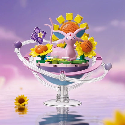 Keeppley Espeon Family Planet Pokémon building set – assembled model, key visual
