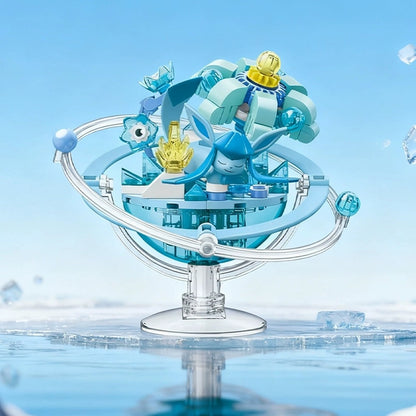 Keeppley Glaceon Family Planet Pokémon building set – assembled model, key visual