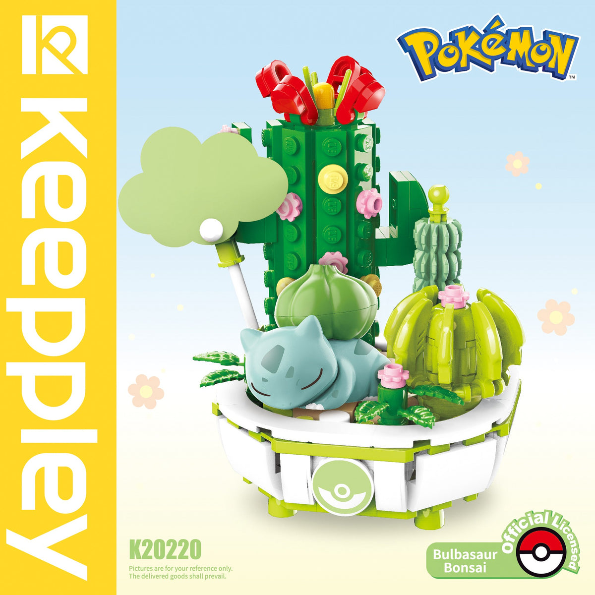Bulbasaur – Keeppley K20220 Pokémon building set – box artwork