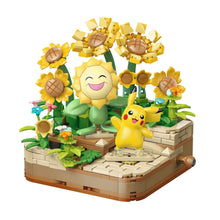 Pikachu and Sunflora – Keeppley K20245 Pokémon building set – assembled model