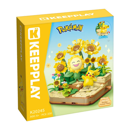 Pikachu and Sunflora – Keeppley K20245 Pokémon building set – retail box