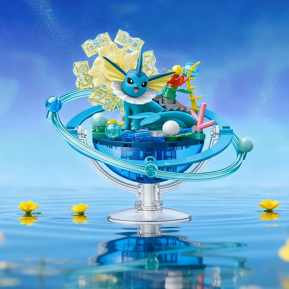 Keeppley Vaporeon Family Planet Pokémon building set – assembled model, key visual
