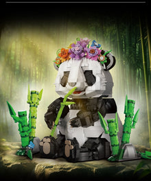 Panda Bamboo Forest – Kqiboxxr KQ202 building set – display scene