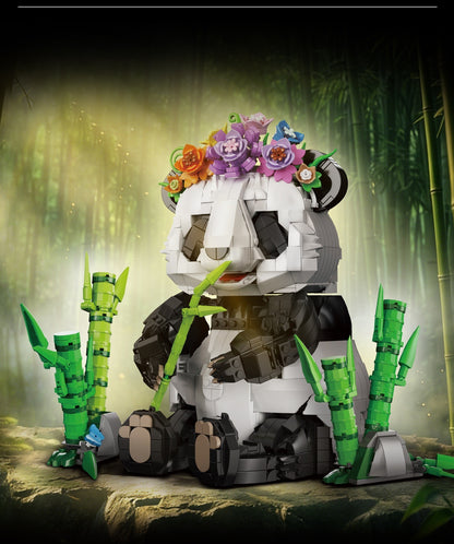 Panda Bamboo Forest – Kqiboxxr KQ202 building set – display scene