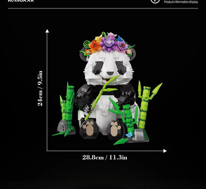 Panda Bamboo Forest – Kqiboxxr KQ202 building set – model dimensions
