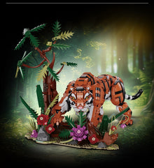 Tiger Jungle – Kqiboxxr KQ203 building set – display scene