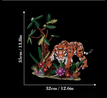 Tiger Jungle – Kqiboxxr KQ203 building set – model dimensions