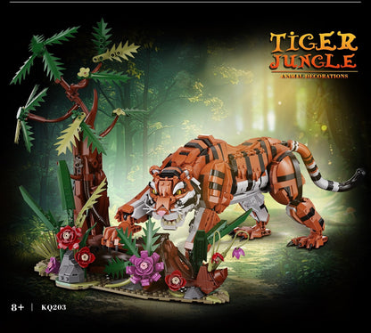 Tiger Jungle – Kqiboxxr KQ203 building set – box artwork