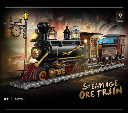 Steam Age Ore Train – Kqiboxxr KQ302 building set – box artwork