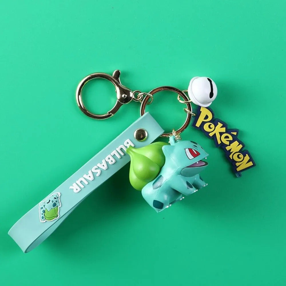 Bulbasaur – Langbowang Pokémon keychain with bell – with strap and bell