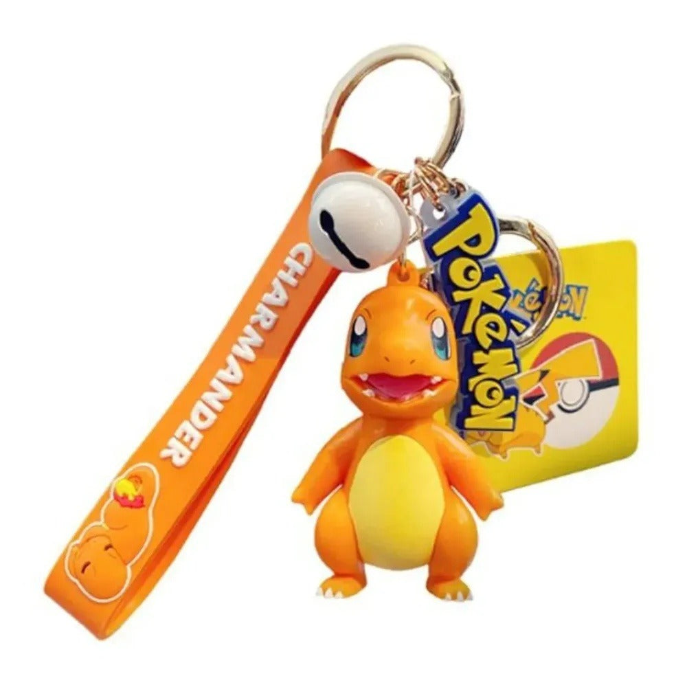 Charmander – Langbowang Pokémon keychain with bell – front view
