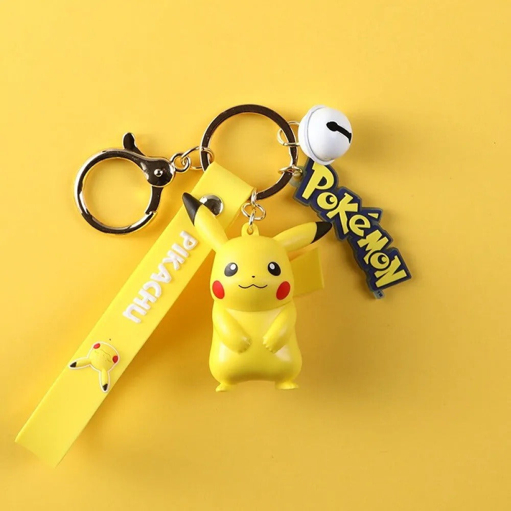 Pikachu – Langbowang Pokémon keychain with bell – with strap and bell